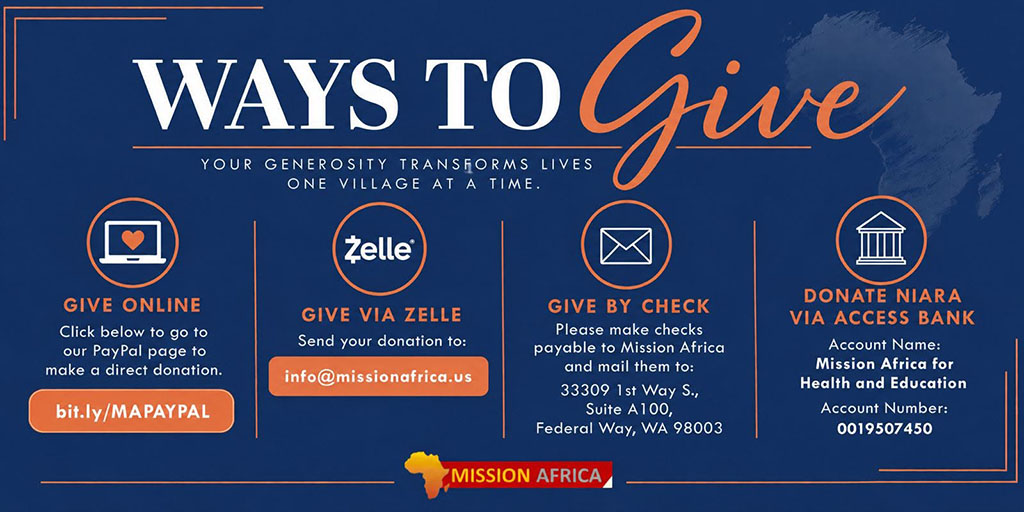 2026 Fundraiser Ways to Give